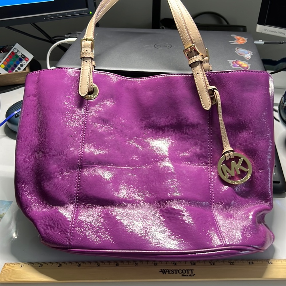 Michael Kors purple tote